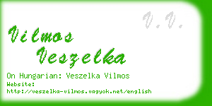 vilmos veszelka business card